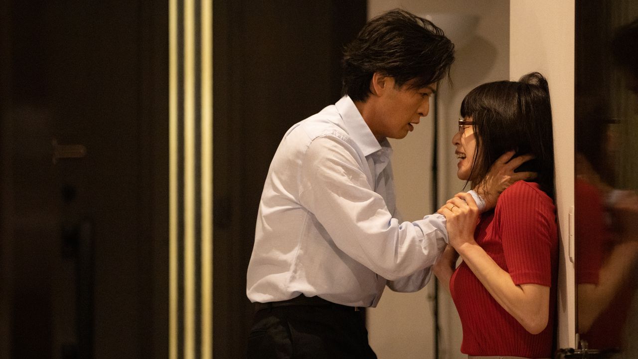 Shinya Niiro, left, and Honami Sato in "Ride or Die" on Netflix.