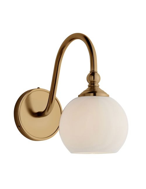 Theo Sconce With White Glass Ball Shade