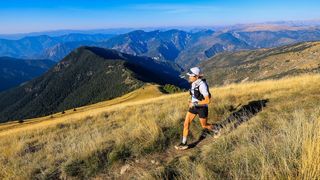 Elsey Davis running in the UTMB Nice Cote d'Azue