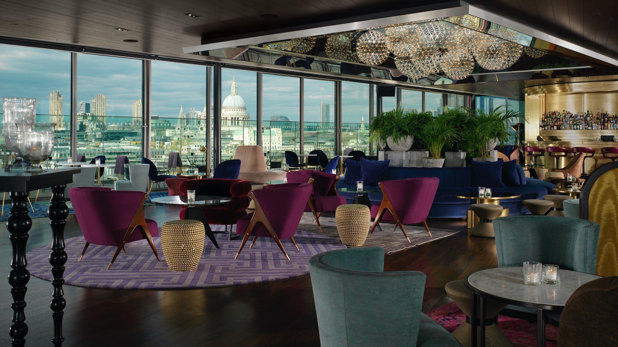 The rooftop bar at Sea Containers Lonon