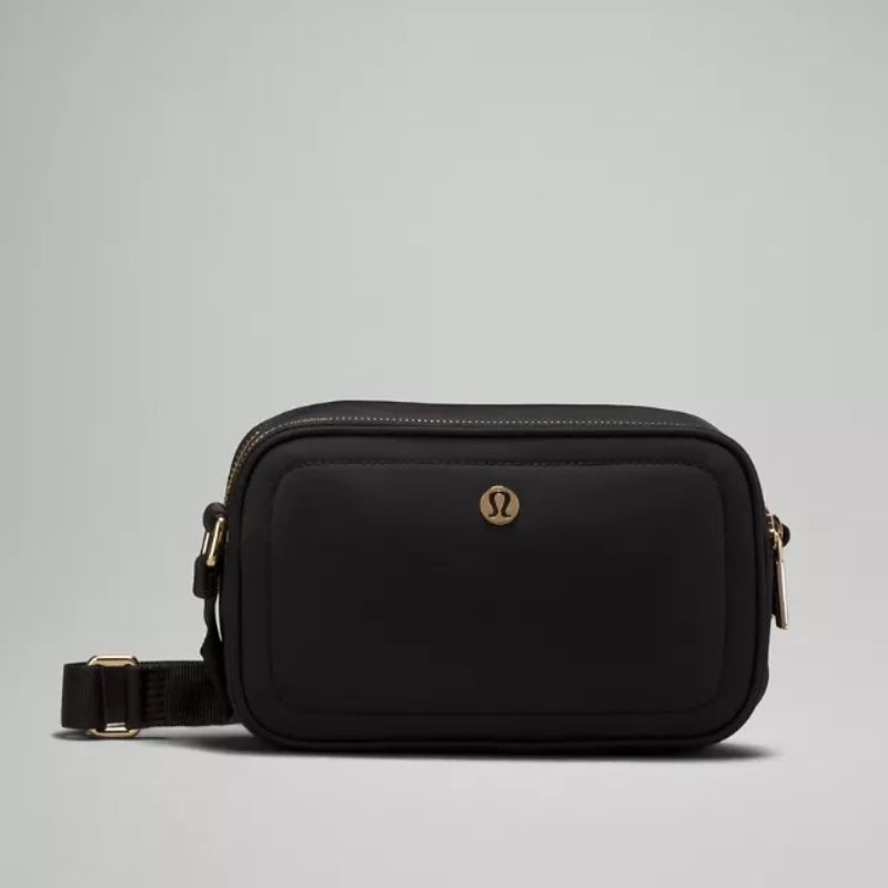 black camera bag