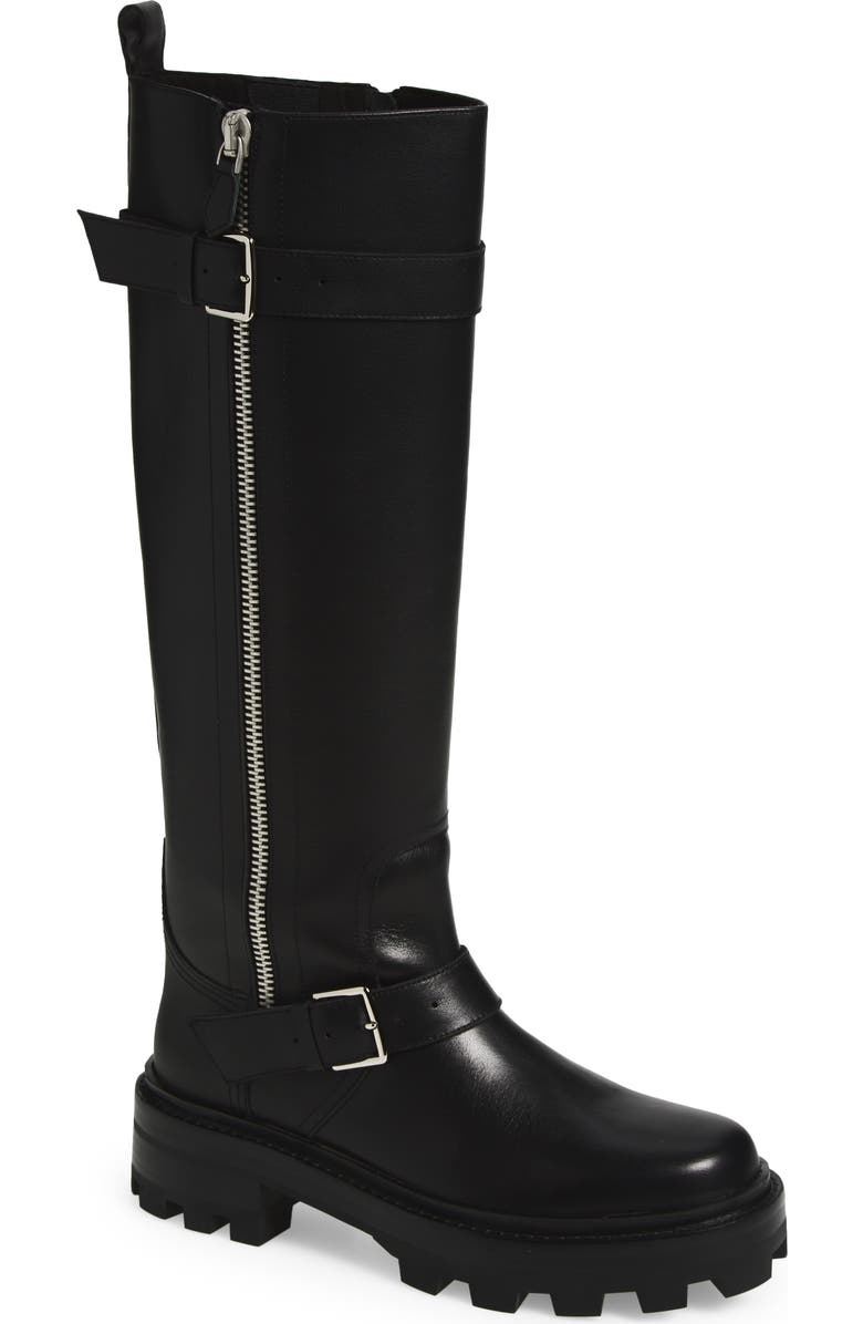 Sybill Lug Sole Knee High Boot