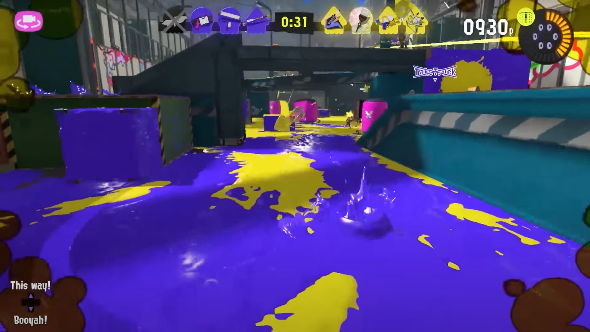 Splatoon 3 how to roll squid, a clue submerged