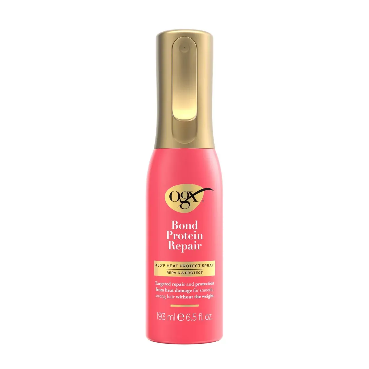 Ogx Repair U0026#38; Protect Bond Protein Repair 450u0026#176;f Heat Protectant Spray - 6.5 Fl Oz