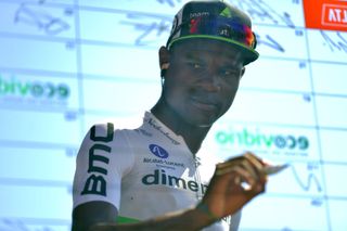 Nic Dlamini signs on for a stage of his first Grand Tour – the 2019 Vuelta a España