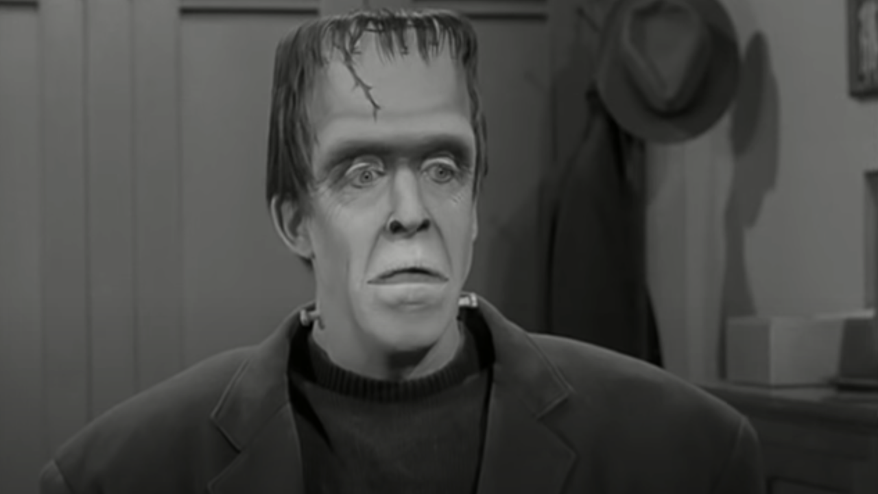 Fred Gwynne as the original Herman Munster in The Munsters