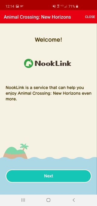 Nintendo Online App Nook Link Welcome