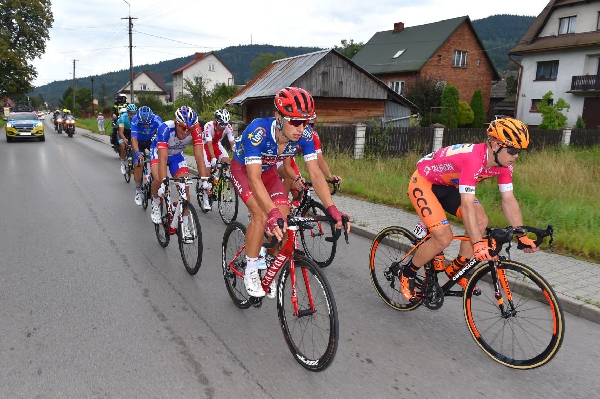 Jenthe Biermans (Katusha-Alpecin) in the breakaway