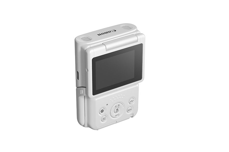 Canon PowerShot V10 White, against a white background