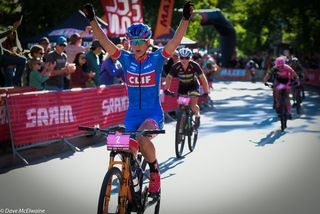 Katerina Nash (Clif Pro Team) took the win on the final lap