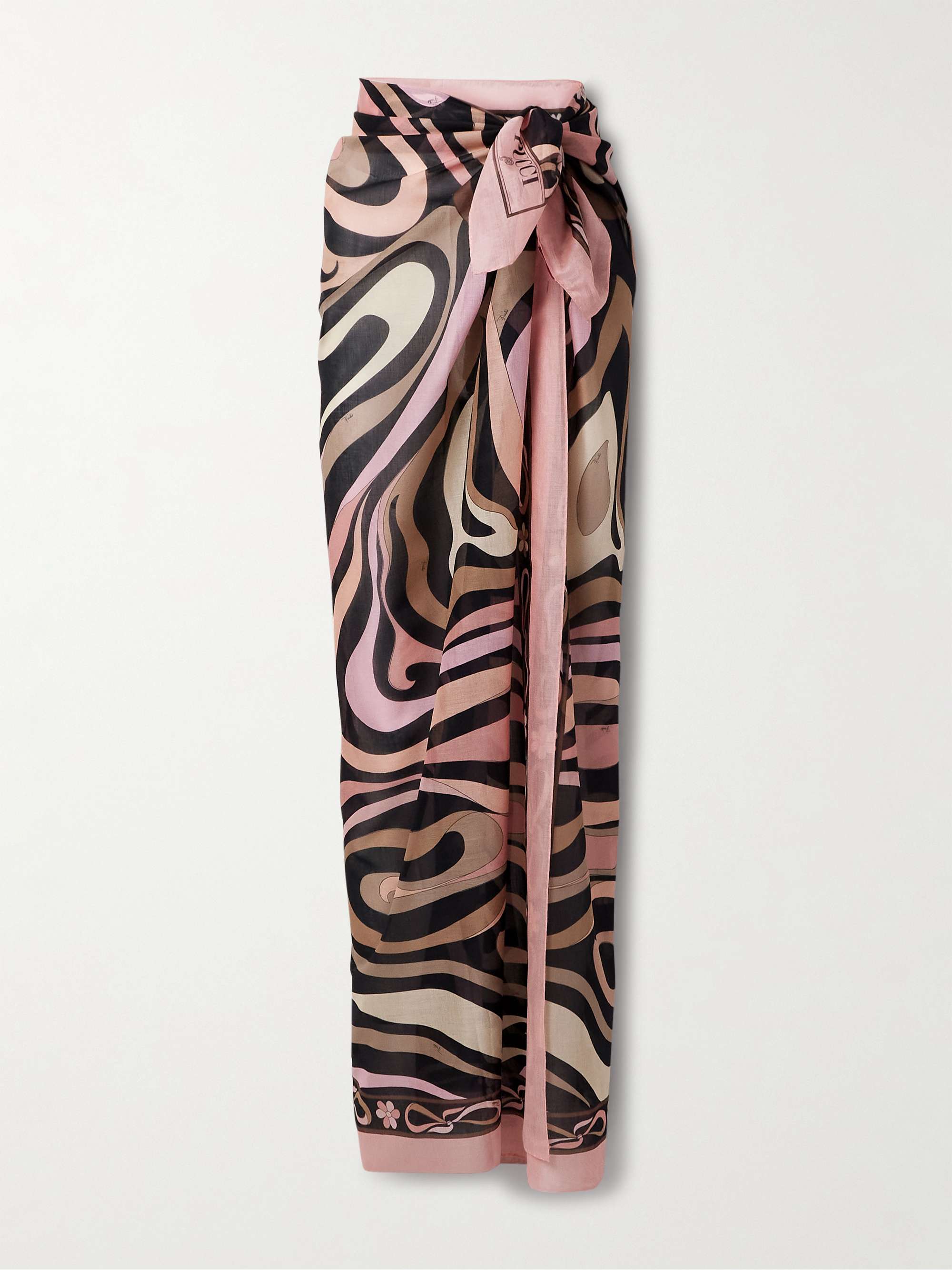 Printed Cotton-Voile Pareo