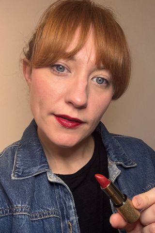 headshot of matilda wearing kiko lipstick