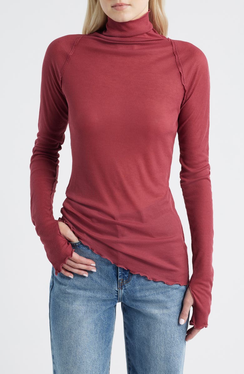 Close to Home Rib Turtleneck Top