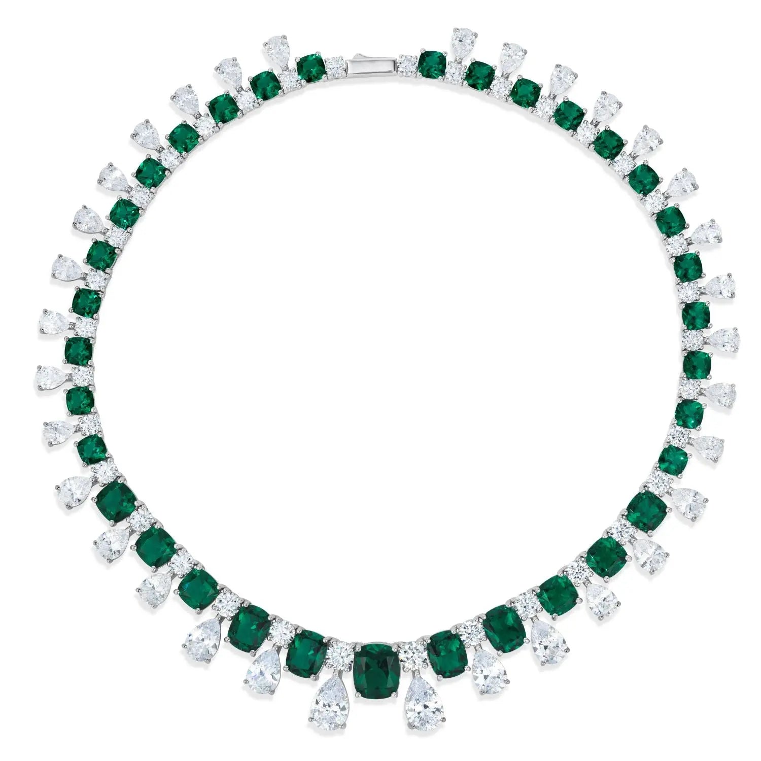 Envy Statement Necklace in Emerald