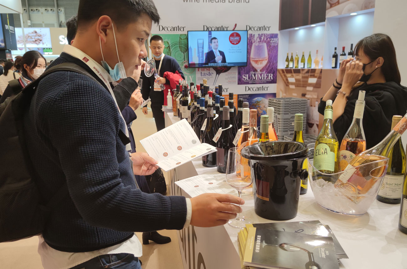Decanter stand at ProWine Shanghai 2021