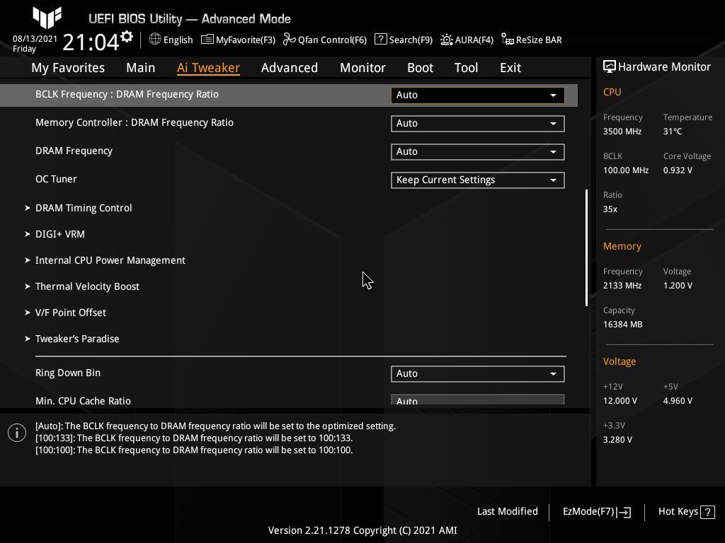 Asus TUF Gaming Z590-Plus WIFI