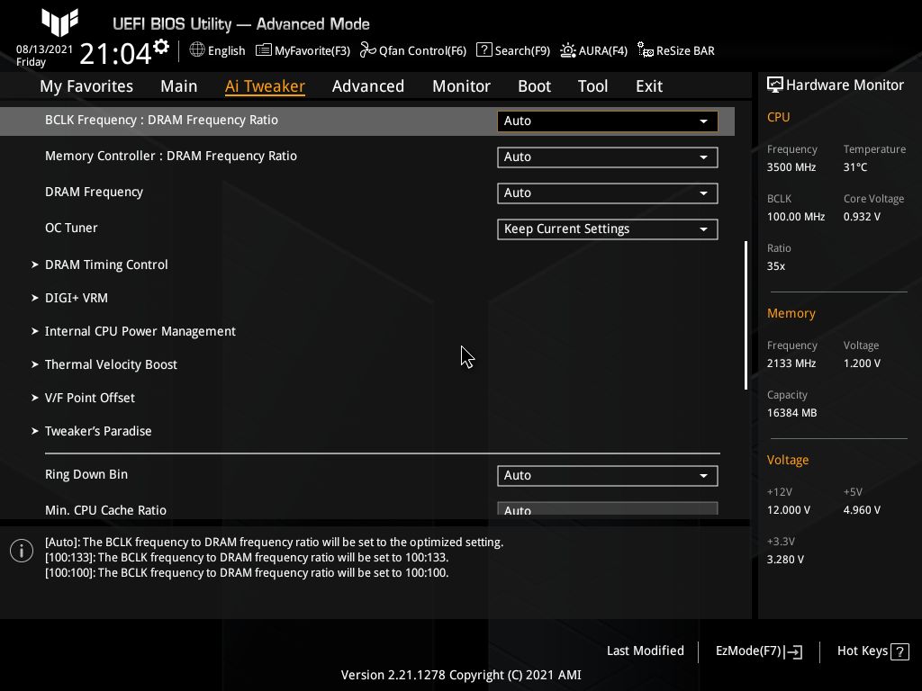 Asus TUF Gaming Z590-Plus WIFI