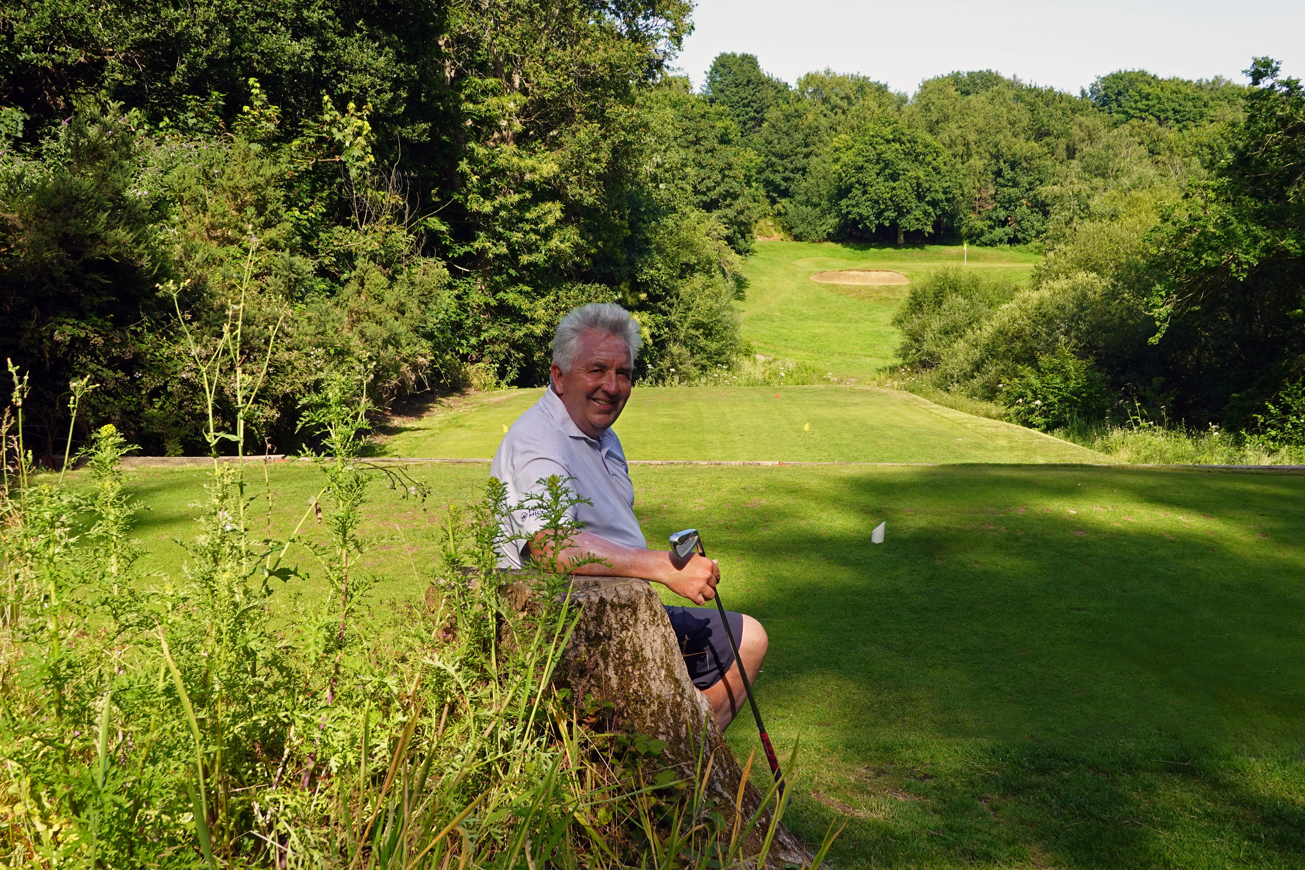 On the 16th tee at Sene Valley