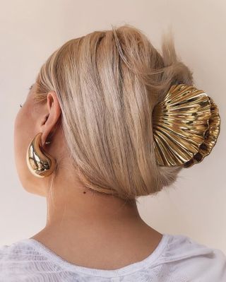 Hair clip with shell hair clip