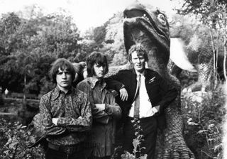 (from left) Jack Bruce, Eric Clapton, and Ginger Baker