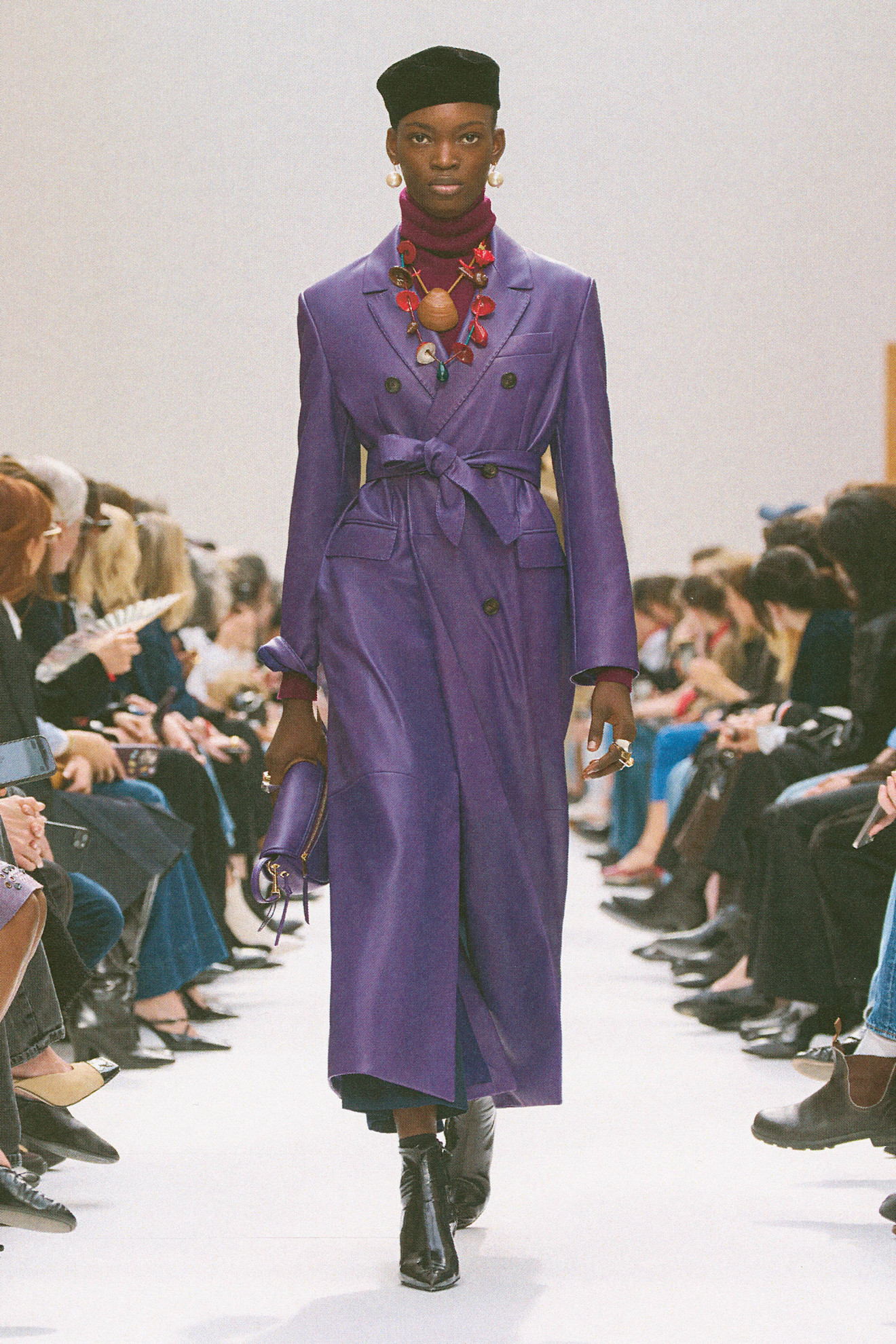 Purple bag trend on the Celine Fall 2026 runway