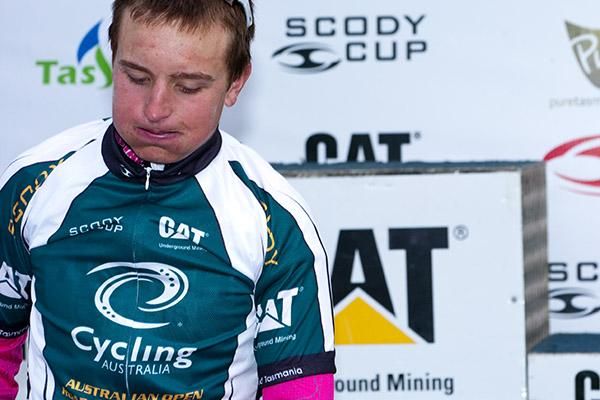 Phew, tough tour for a sprinter: New Zealander Alexander Ray (Hyster-Total Rush) still leads the sprint points competition on the tour.