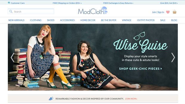 modcloth website