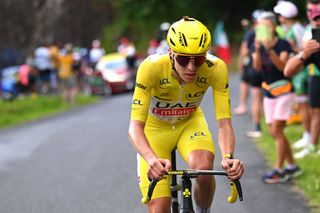 Tadej Pogačar during the 2024 Tour de France