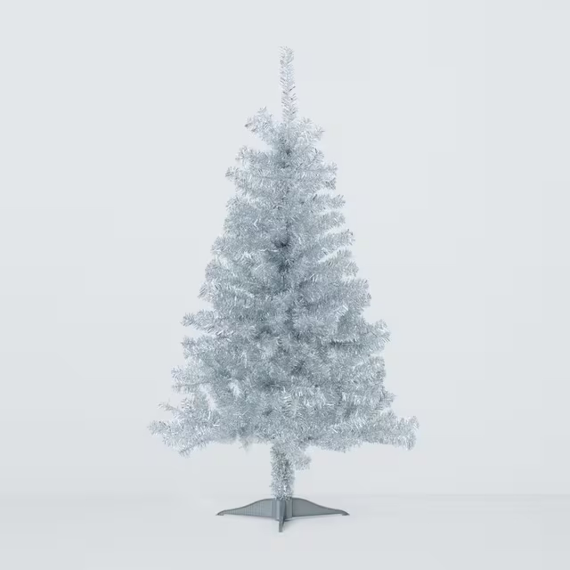 John Lewis Tinsel Unlit Christmas Tree, 4ft