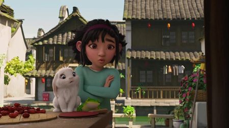 Fei Fei and Bungee in Over the Moon.