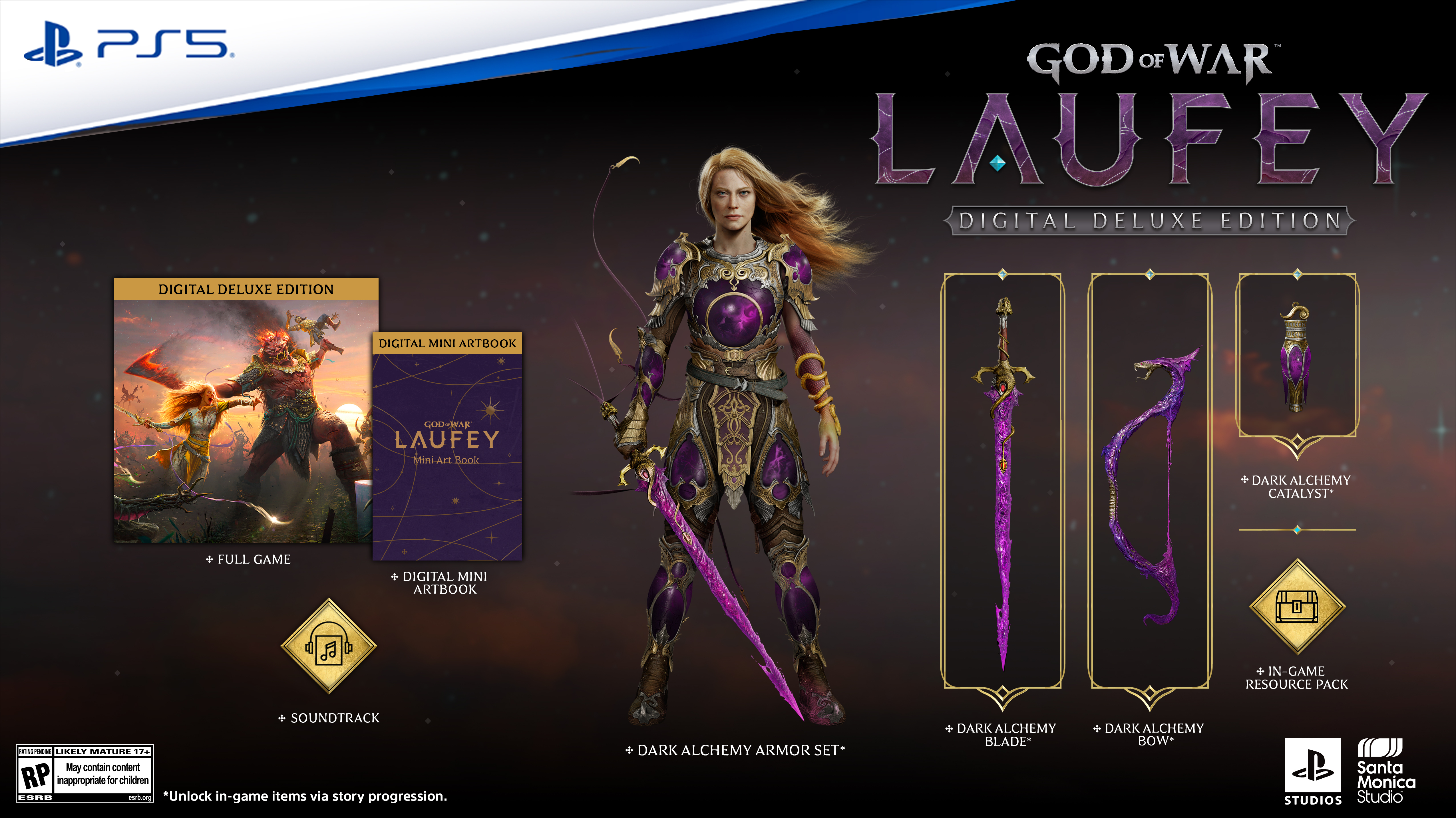 The pre-order bonuses for God of War Laufey pre-orders