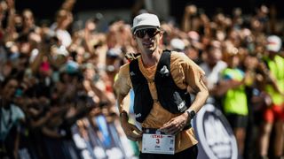 US trailer Jim Walmsley runs to win the 20th edition of the Ultra Trail du Mont Blanc