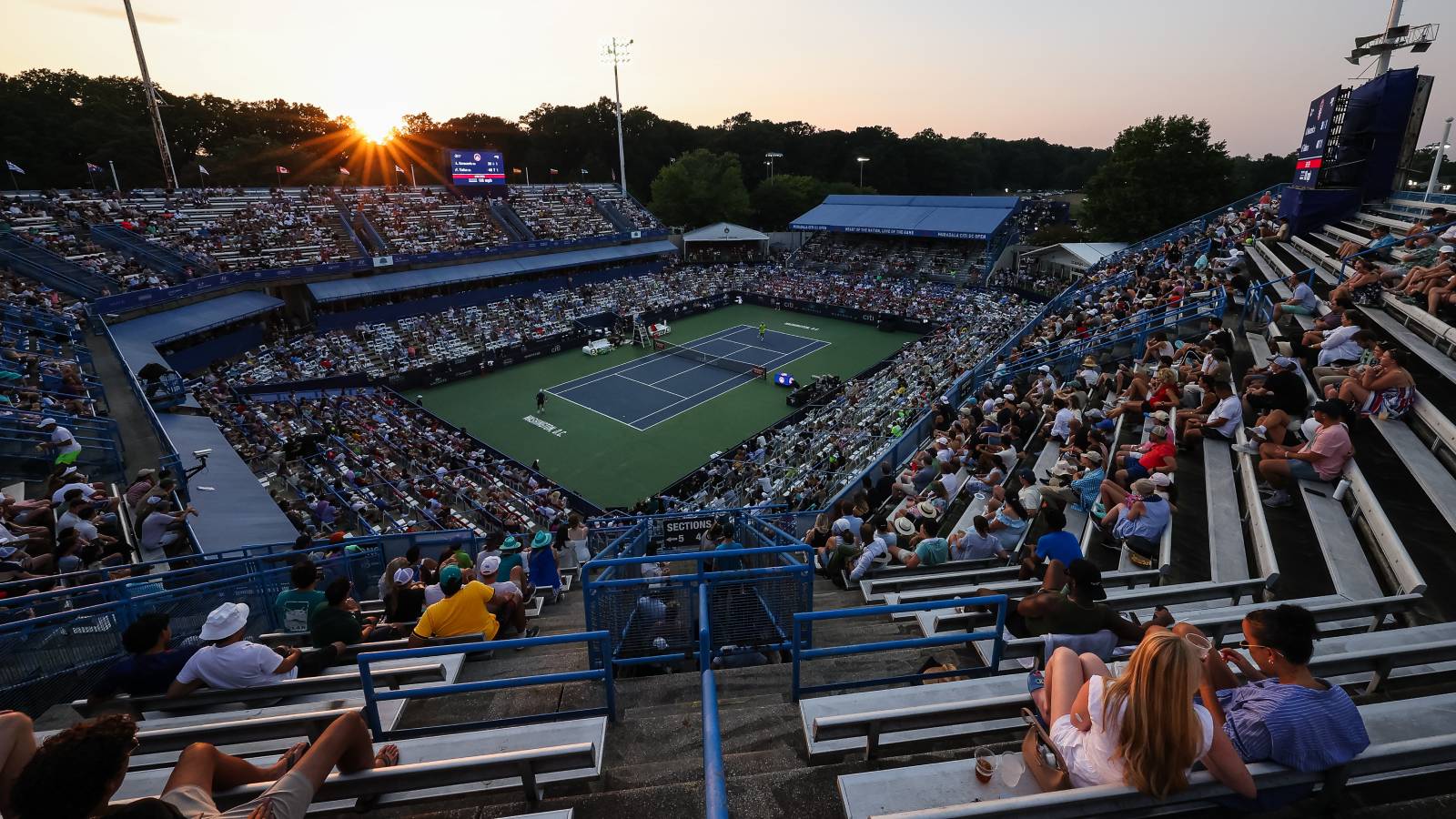 A court of the Washington Open during the 2024 championship.