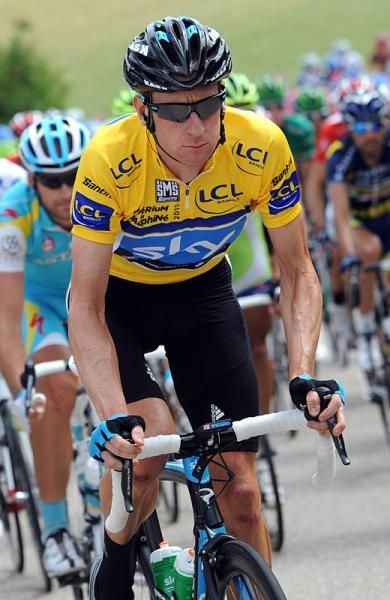 Race leader Bradley Wiggins (Sky Procycling)