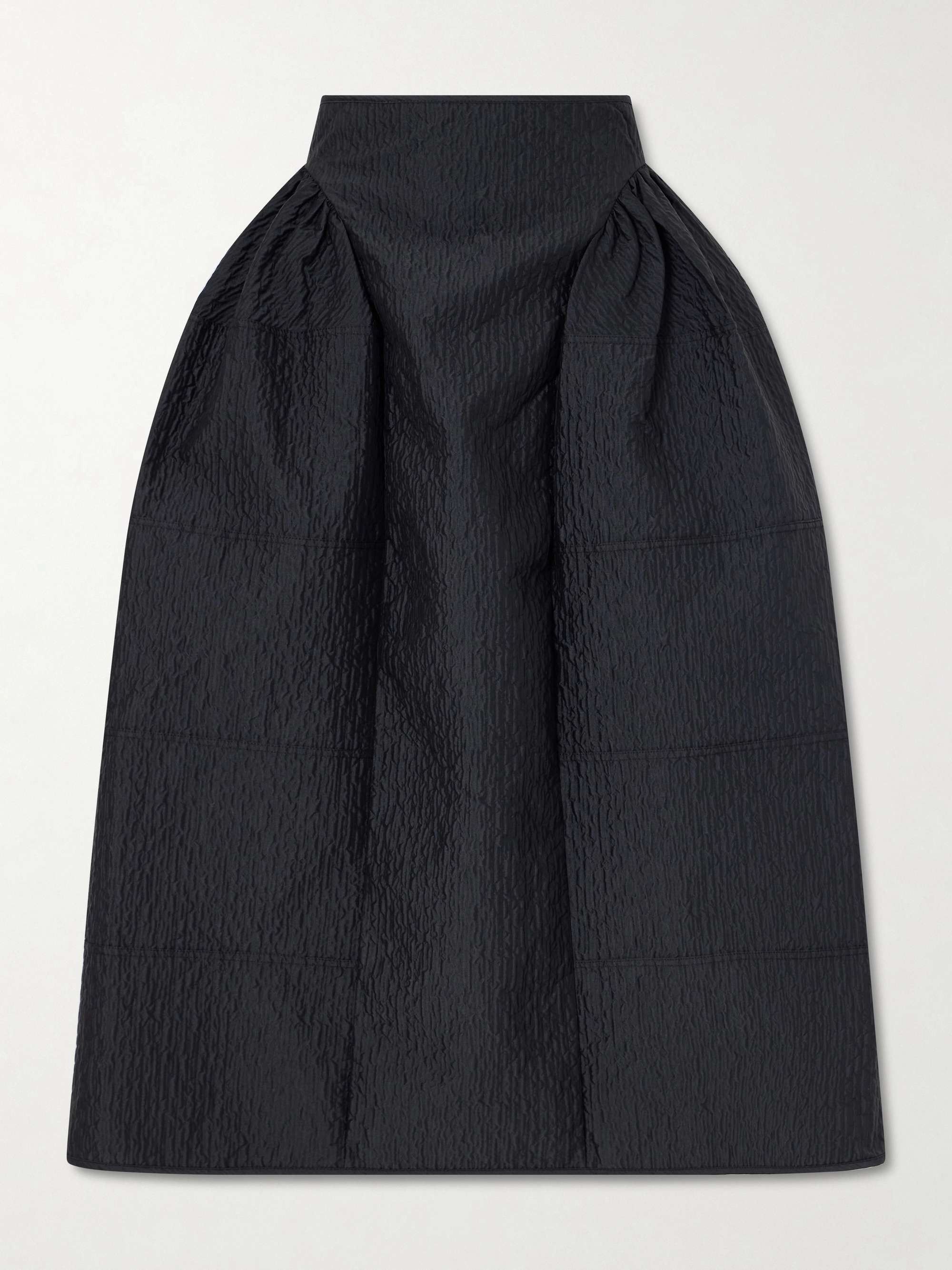 Daphne Pleated Cloaké Midi Skirt