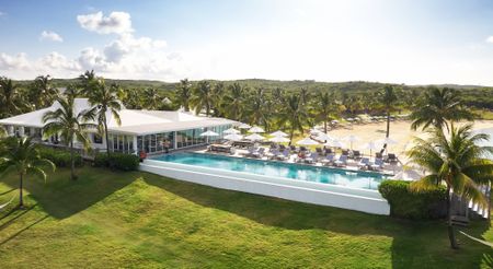 The infinity pool at The Cove Eleuthera resort in Eleuthera, Bahamas 