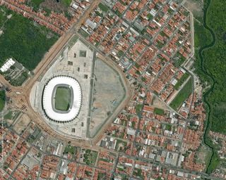 2014 FIFA World Cup Stadiums Seen from Space