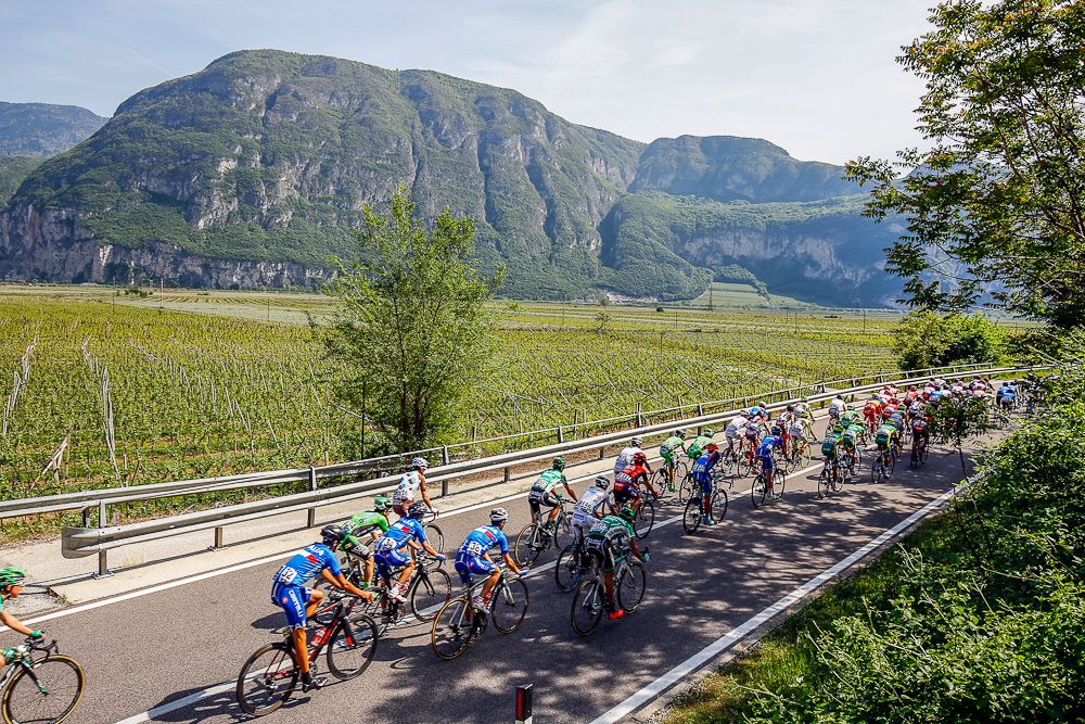 Scenery from along the route of stage 3 at Giro del Trentino
