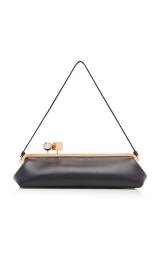 The Salon Leather E/w Clutch