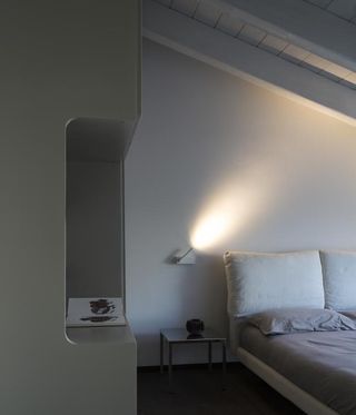 Milan penthouse bedroom