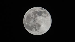 The Full Wolf Moon above Eindhoven, The Netherlands on Jan. 17, 2022.