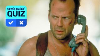 A photo of Bruce Willis with Tom's Guide Quiz graphic overlaid