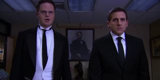 Samuel and Michael in the oval office in Threat Level Midnight