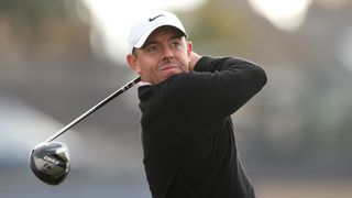 Rory McIlroy takes a shot at the Alfred Dunhill Links Championship