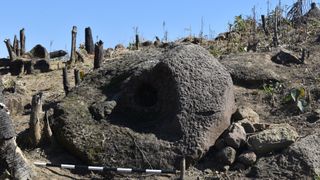 Archaeologists think the jars were used for burying the dead so that their bones could be found at a later date, or perhaps for exposing the dead to the elements until only their bones remained.