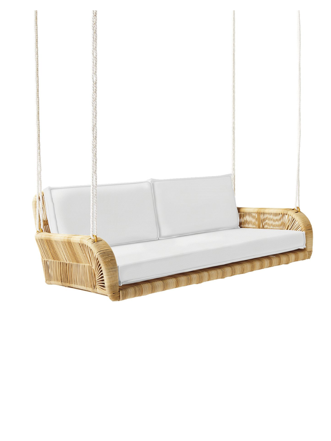 an outdoor porch swing