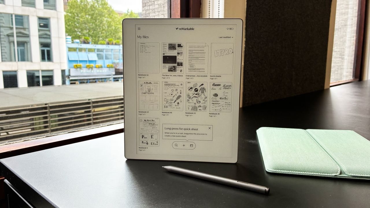 The ReMarkable Paper Pure on a desk