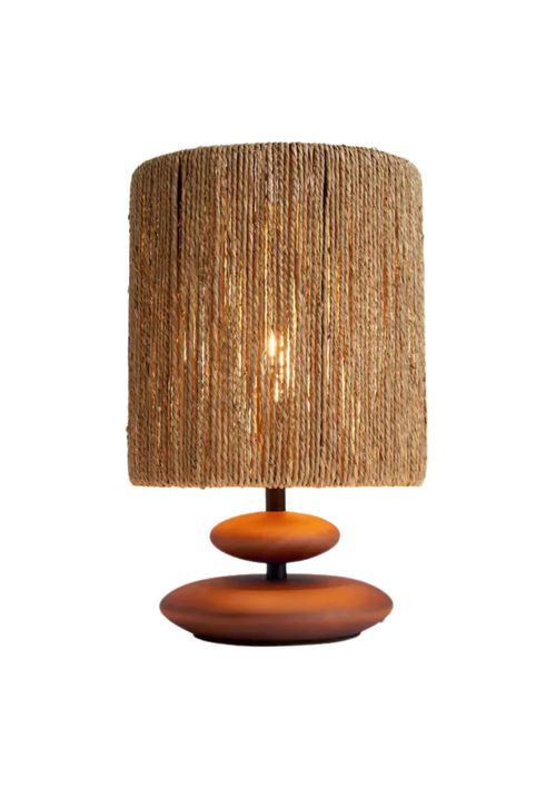 French Connection | Wood/Cream Cala Table Lamp