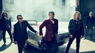A press shot of Bon Jovi taken in 2016