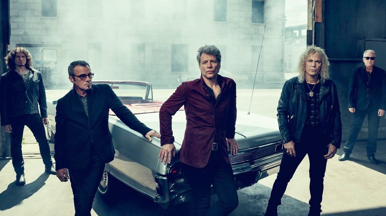 A press shot of Bon Jovi taken in 2016